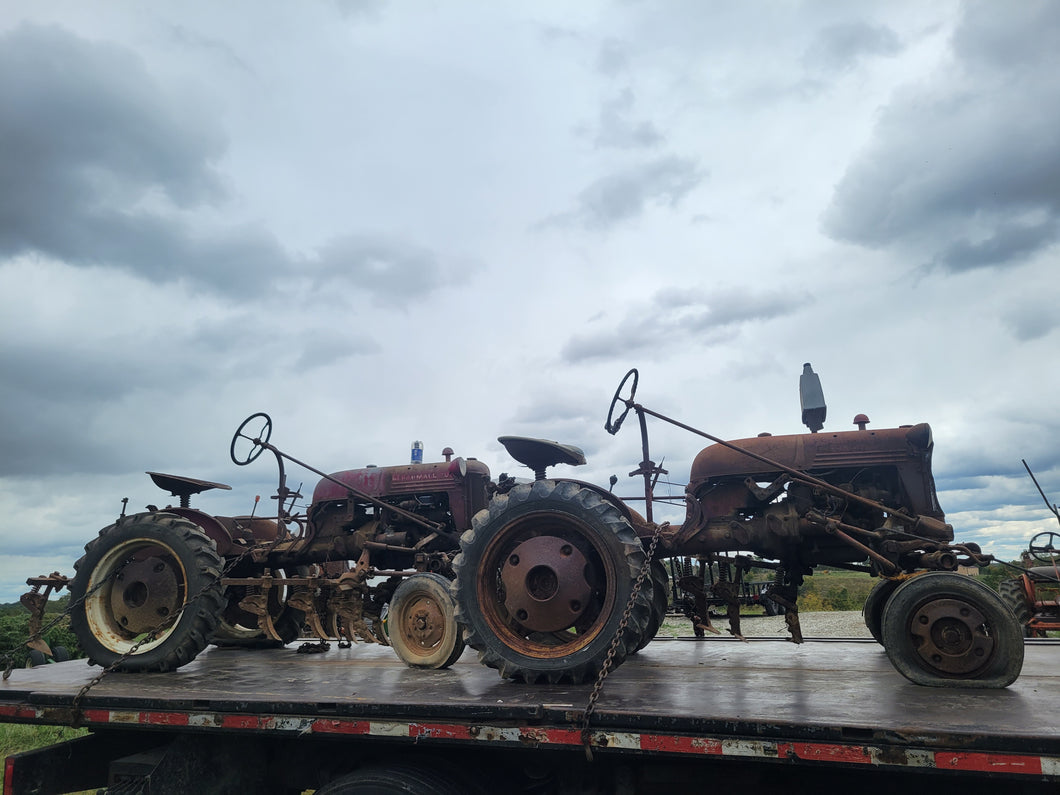 Fresh Salvage. Parting Out Farmall Cub Tractors w/ Cultivators