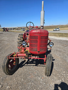 1953 Farmall Super A Tractor w/ IH 144 3 Shank Cultivators