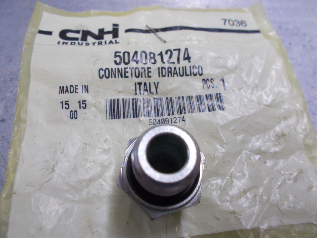 504081274 New Holland Tractor HYD. Connector