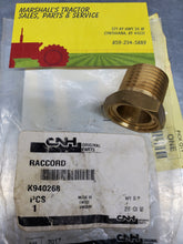 Load image into Gallery viewer, K940268 HEAD COOLANT CONNECTOR FITTING. CASE / DAVID BROWN TRACTOR 1594 1690