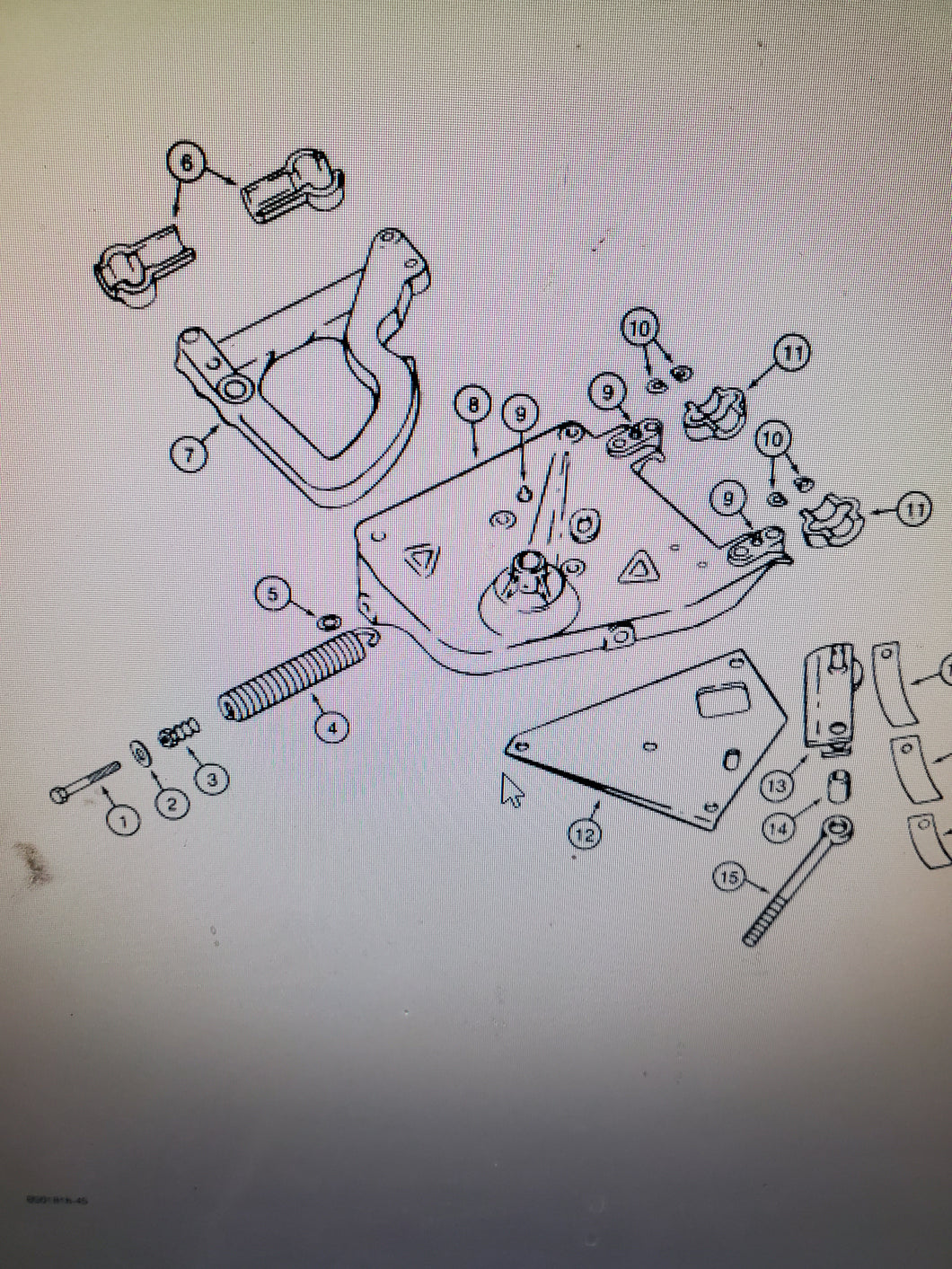 IH # M1425. Trip spring plug. IH 1300 sickle mower
